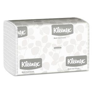 Kleenex Multi-Fold Paper Towels, 9.2 x 9.4, White, 150/Pack, 16 Packs/Carton -KC